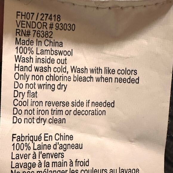 Timberland Fair Isle Nordic-Pattern 100% Lambswool Sweater Sz M - Picture 5 of 9